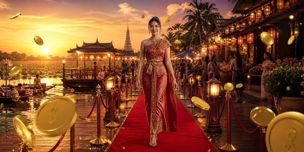 ภาพประกอบบุคคลและเมืองยามเย็น
