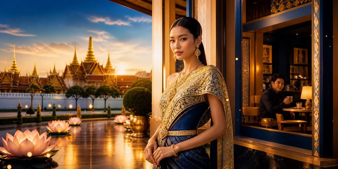 ภาพประกอบบุคคลและทิวทัศน์ในประเทศไทย